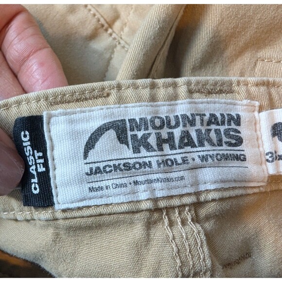 Mountain Khakis Classic Fit Pants Size 38X29 Beige Hiking Outdoors Workwear - Picture 7 of 10